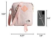 Berkeley Mens Crossbody Bag Pink Moss/Gravel by The North Face – 4.75L, 4.75 liters, Nylon, Pink Moss/Gravel, Model NF0A52VTITS