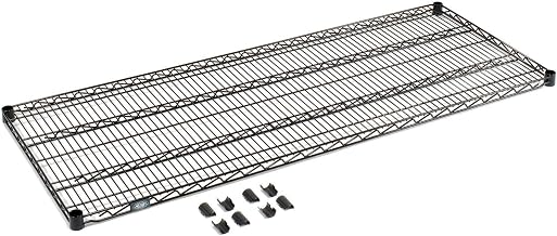 Nexel Global Industrial Black Epoxy Wire Shelf 60" W x 24" D