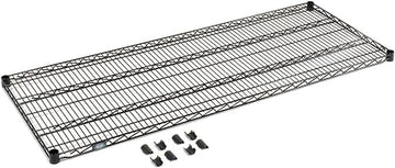 Nexel Global Industrial Black Epoxy Wire Shelf 60" W x 24" D
