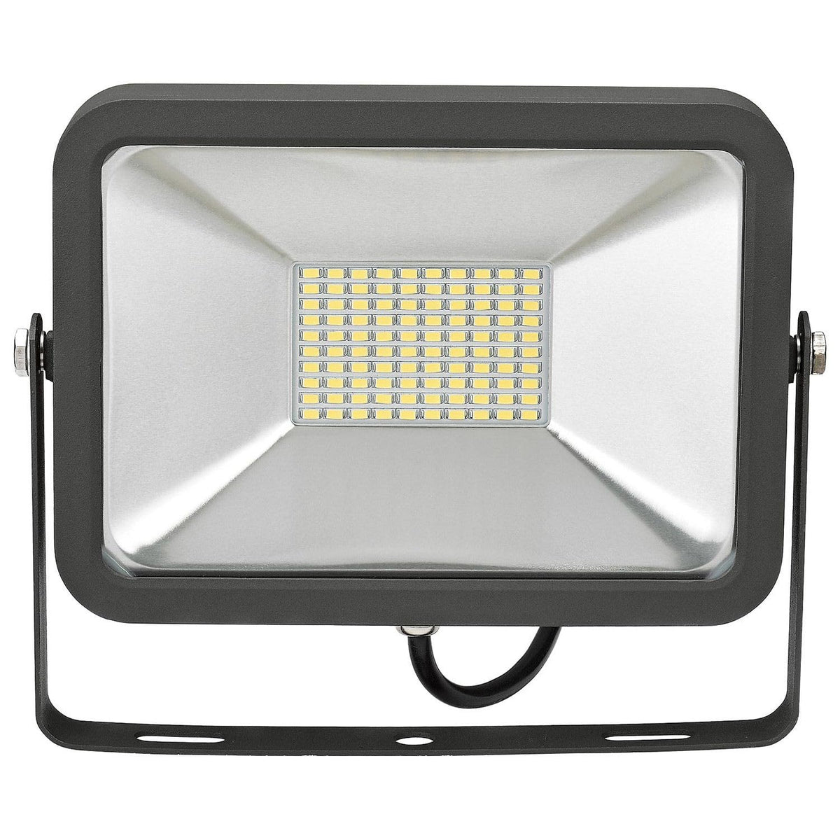 LED Flood Light by Global Industrial – 9.5"L x 1.65"W x 6.61"H, Die Cast Aluminum Housing, Bronze, Model CSFL-50-5K