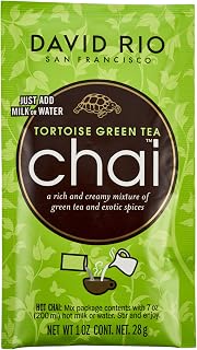 David Rio Chai Tea Single Serve Packets, Tortoise Green, 1.23 Ounce (Pack of 48)