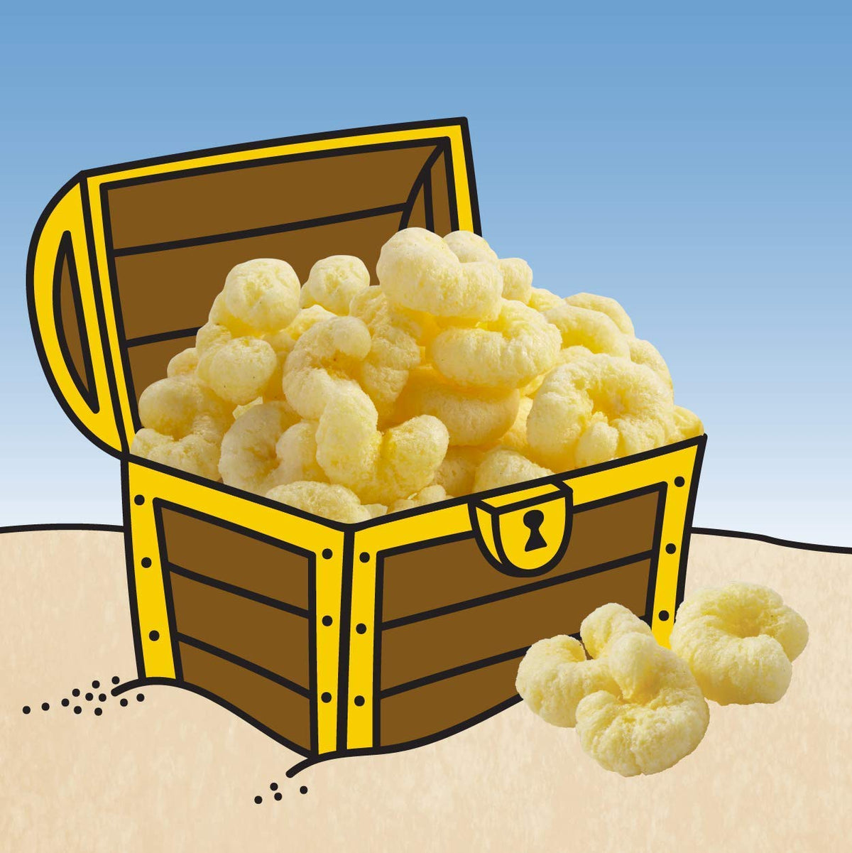 Pirate's Booty Aged White Cheddar / 6 Ounce (Pack of 1) / 12 Puffed Snacks