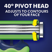 Gillette 8 Count (Pack of 2) / Sensor3 Sensitive (8ct) / Green/White Disposable Razors