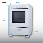 Summit Appliance White / 2.9 cubic_feet / 1 Slide-In Ranges