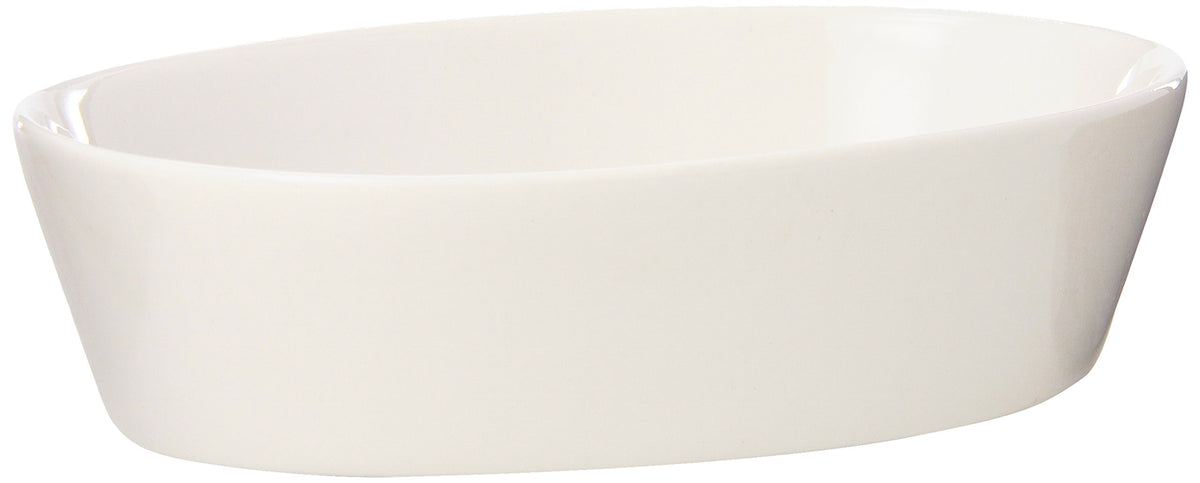 Oval Baker Dish by Browne Foodservice – 9 Ounce, Ceramic, White, Model 564004W