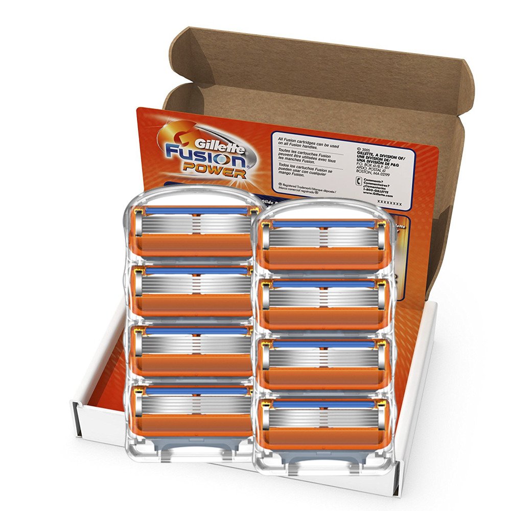 Fusion Power Men's Razor Blade Refills by Gillette – 8 Count (Pack of 1), Model 47400510876