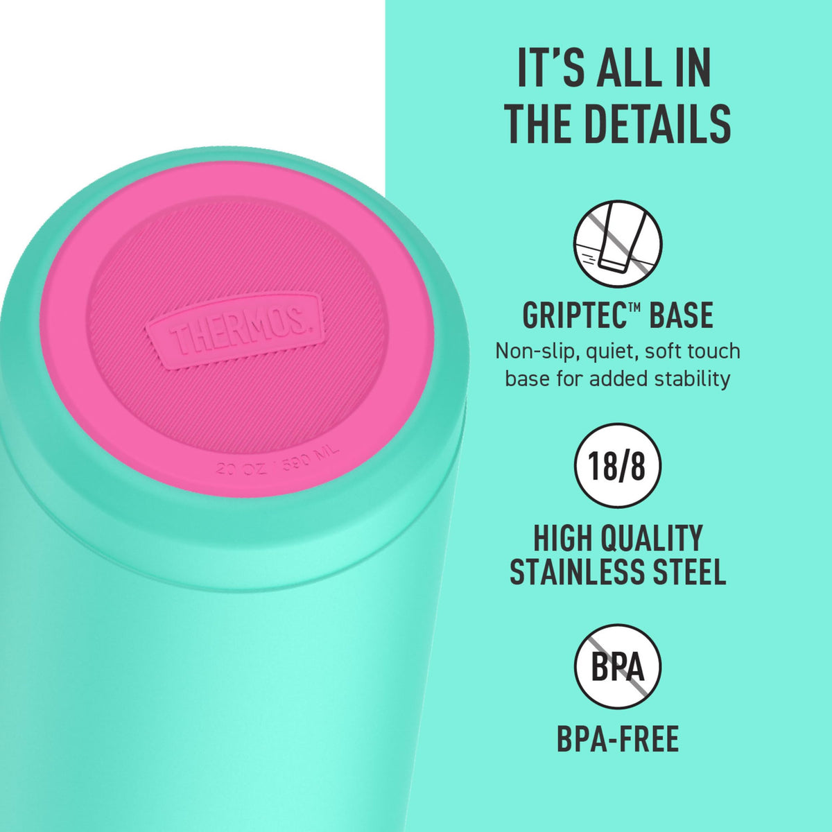 THERMOS 20 Ounces / Teal / 20.0 fluid_ounces Thermoses