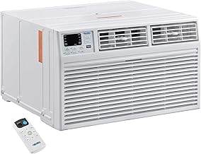 Global Industrial 12,000 BTU Through The Wall Air Conditioner, Cool with Heat, 208/230V
