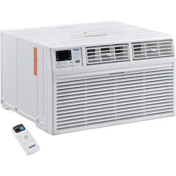 12,000 BTU Through The Wall Air Conditioner, Cool with Heat, 208/230V by Global Industrial – 20.25"L x 24.19"W x 14.5"H, 1.0 tons, White, Model TTW-12ERA2/J5U