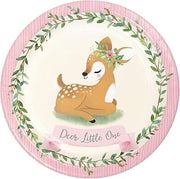 Creative Converting Little Deer First Birthday Paper Plates, 8 ct