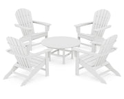 ® South Beach 5-Piece Conversation Group in White by Polywood – Onesize, High Density Polyethylene, White, Model PWS105-1-WH