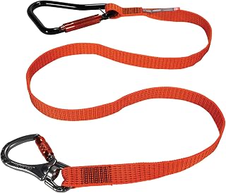 Ergodyne Squids 3149 Heavy Duty Tool Lanyard, Double Locking Carabiner, Tool Weight Capacity 80lbs