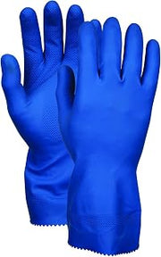 MCR Safety 5199B 12-Inch Latex Canners Gloves, X-Large, Blue, 1-Pair