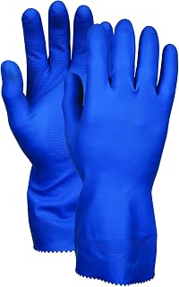 MCR Safety 5199B 12-Inch Latex Canners Gloves, X-Large, Blue, 1-Pair