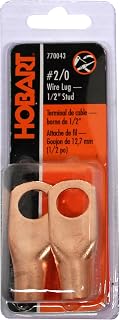 Hobart 770043 Cable Size 2/0 - Stud Size 1/2-Inch Cable and Wire Lug