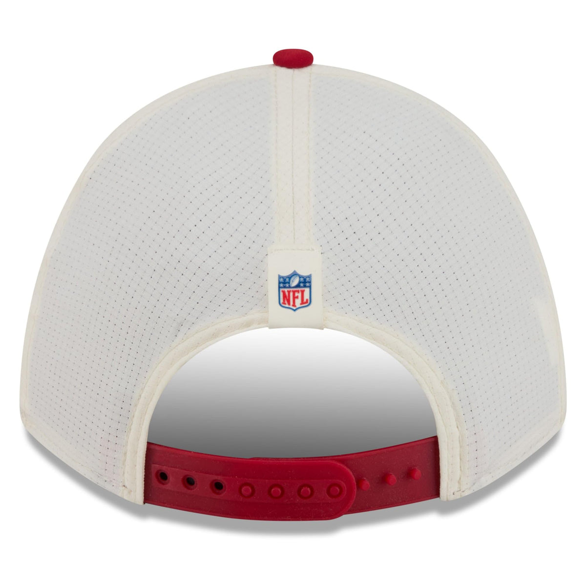 Youth Cream/Scarlet San Francisco 49ers 2026 Training Camp 9FORTY M-Crown Adjustable Hat by New Era – 100% Polyester - Crown, Model 26 Nfl Training Camp Youth 9forty