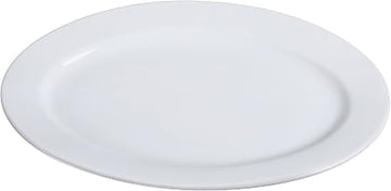 Yanco Abco Collection Super White 16" Oval Serving Platter box of 12