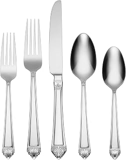 Oneida Eave 20 Piece Everyday Flatware Set, Service for 4, 18/0 Stainless Steel, Silverware Set