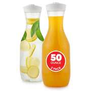 Stock Your Home 6 / 50 Ounce / white Carafes