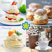 Accent Dispenser by Whip-It! – 1 Liter, Aluminum, Blue, Model DC-Acc-L06R