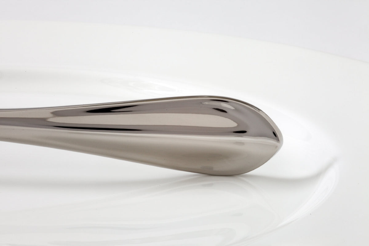 Forge 18/10 Stainless Steel Flatware Solid Handle Steak Knife by Fortessa – Steak Knife, Stainless Steel, Silver, Pack of 12, Model 1.5.109.00.006