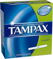 Tampax Super Absorbency Tampons with Flushable Applicator 20 ct