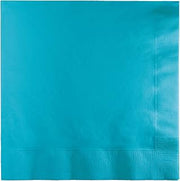 Creative Converting Solid Bermuda Blue Beverage Napkins - 20pcs