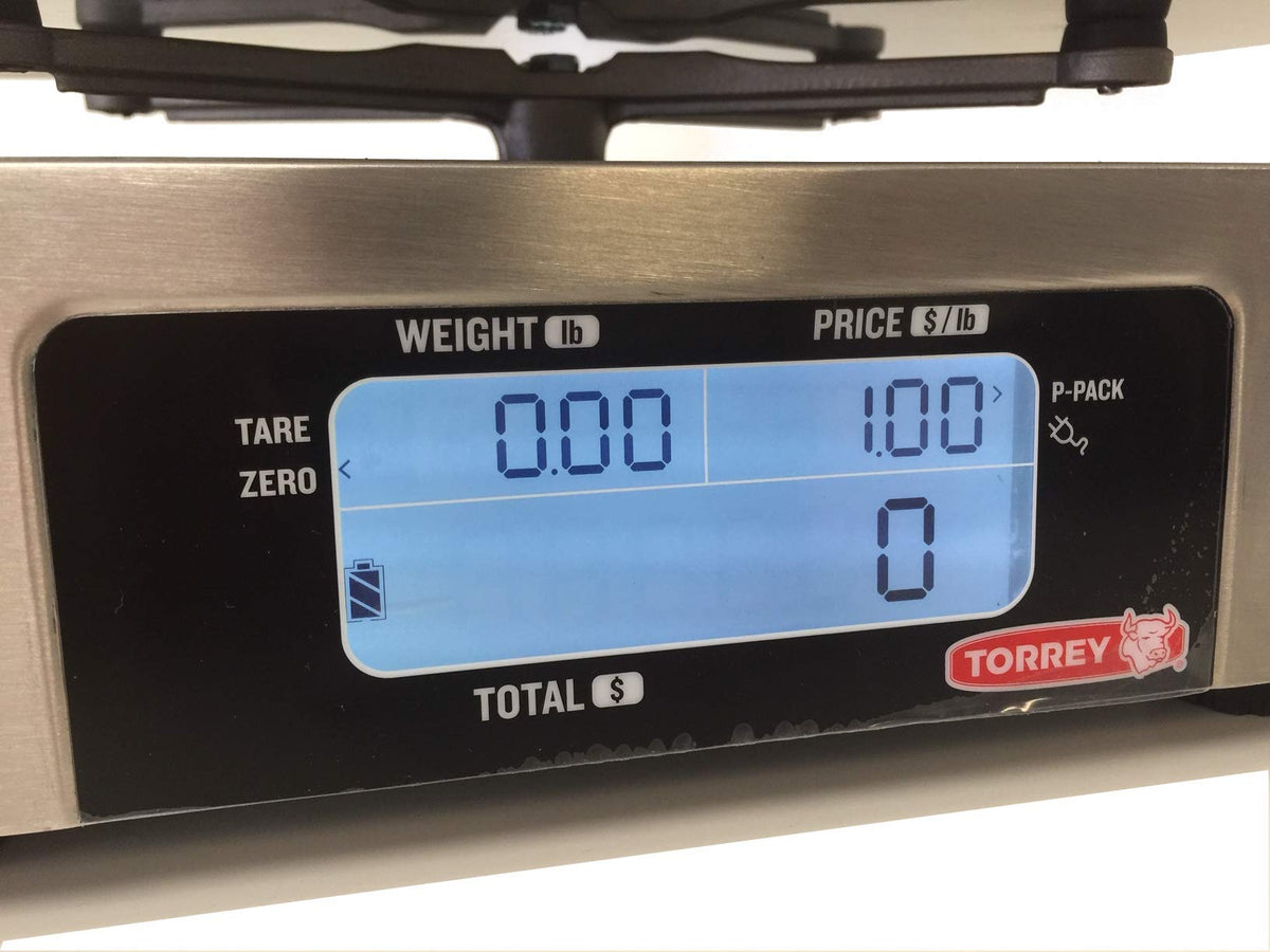 LPC40L Electronic Price Computing Scale by TORREY – Stainless Steel, Model LPC40L-HS