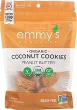 Emmys Organics Peanut Butter Coconut Cookies, 6 Ounce - 8 per case