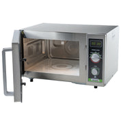 Winco .9 Cubic Feet / 1,000 W (Dial) / Silver Countertop Microwave Ovens