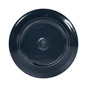 Round Two-Tone Plate by Elite Global Solutions – 9" dia., Melamine, Abyss Gloss Inside/Lapis Matte Outside, Pack of 6, Model D897GM-ABY/LAP