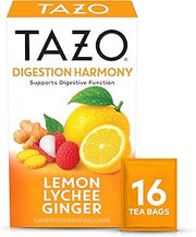TAZO Herbal Tea Bags, Digestion Harmony Lemon Lychee Ginger, 16 Count (Pack of 1)