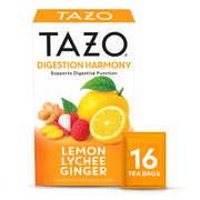 TAZO Lemon Lychee Ginger / 16 count (Pack of 1) / 16 Herbal