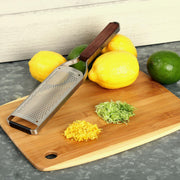Master Series Wood Handle Stainless Steel Frame Fine Blade Cheese Grater by Microplane – 18/8, Stainless Steel, Model 15402