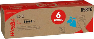 Wypall GeneralClean L30 Heavy Duty Cleaning Towels, 6 x 120 Sheets (05816)
