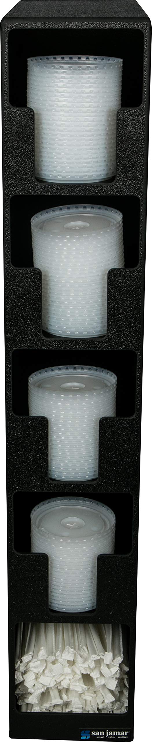 San Jamar 20 Inches / (4) Lid (1) Straw / Straw Food Dispensers
