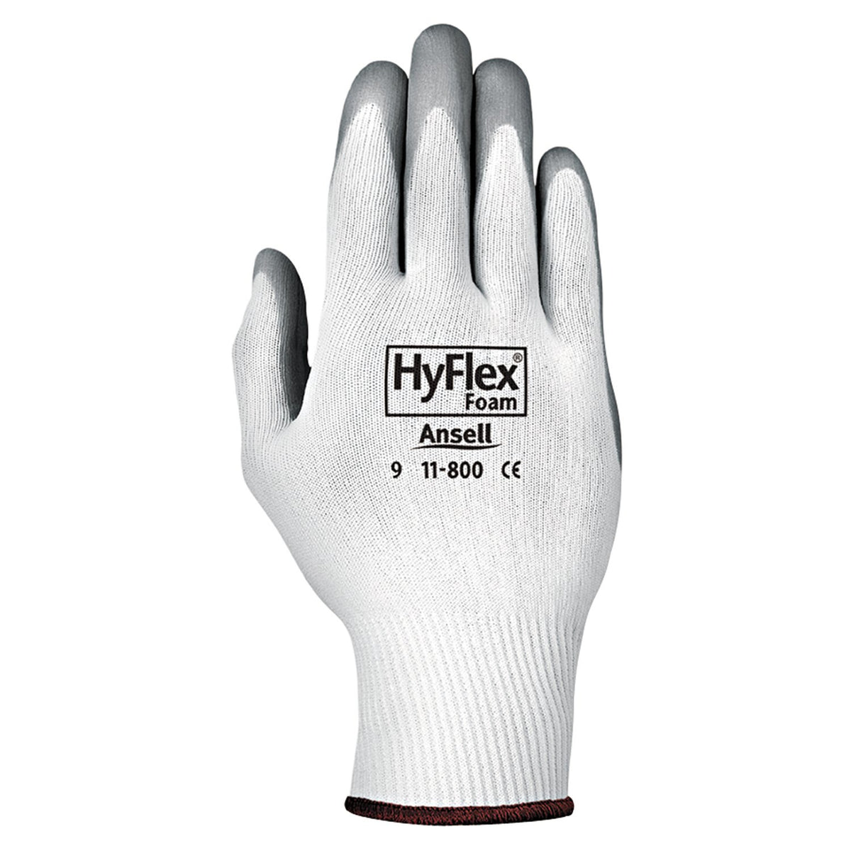 Ansell 12 / Size 8 / White/Gray Safety Work Gloves