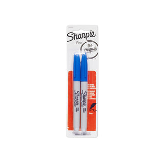 Permanent Markers by Sharpie – 2 Count (Pack of 1), paper, Blue, Model 1765449