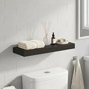 Furinno Tanna Floating Shelves for Wall, Bathroom Wall Shelf, Tobacco Oak