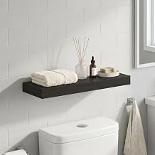 Furinno Tanna Floating Shelves for Wall, Bathroom Wall Shelf, Tobacco Oak