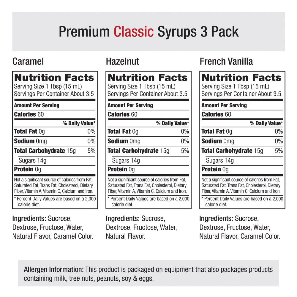 Premium Classic Syrups 50ml 3 Pack (French Vanilla by Amoretti – 5.33 Ounce (Pack of 3), Pack of 3, Model 4273361