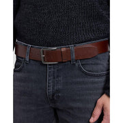 Men's Embossed Logo Belt (Pack of 1) by Lee – 105, Dunkelbraun, Model LU08