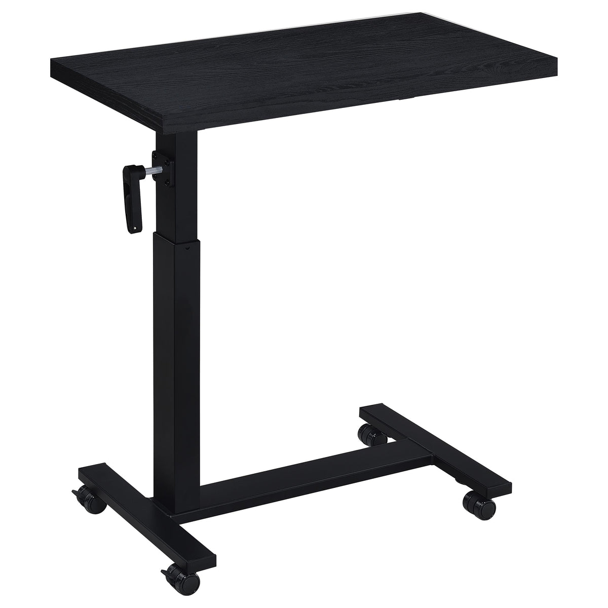 Coaster Fine Furniture Black / 28"W x 15.5"D x 27.75 - 40.25"H / Contemporary Overbed Tables