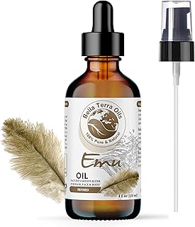 Bella Terra Oils - Emu Oil 4oz - The Ultimate Australian Emu Elixir, Packed with Essential Fatty Acids and Vitamins, Timeless Beauty's Secret Ingredient