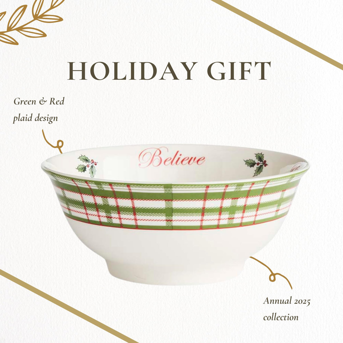 Spode Christmas Tree Revere Bowl, 27 Ounce Porcelain, Multicolor