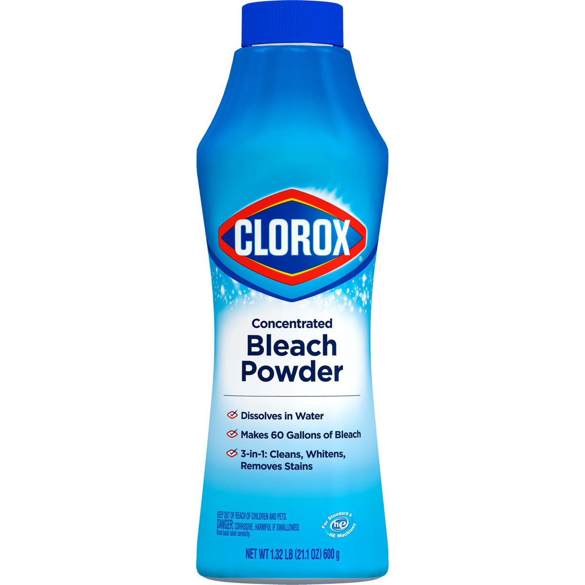 Concentrated Bleach Powder by Clorox – 21.1 Ounce (Pack of 1), Model TU_1674040