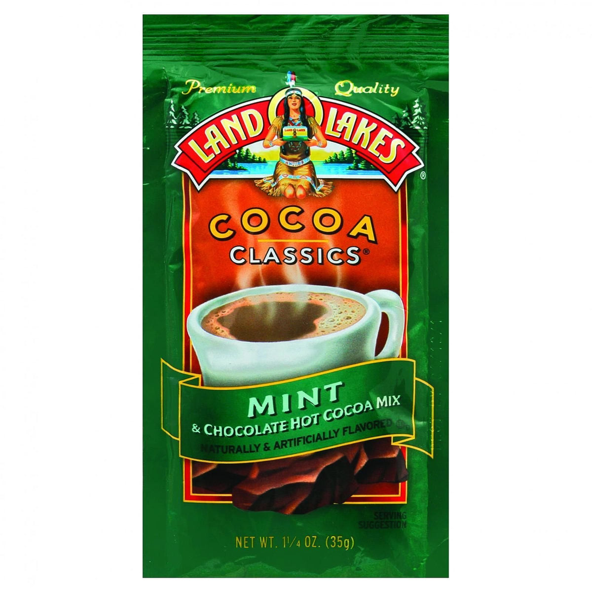 Mix Cocoa Clsc Mint by Land O Lakes – 1.25 Ounce (Pack of 72), Pack of 48, Model 00563213