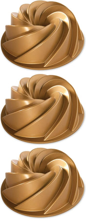 Nordic Ware Gold / One (Pack of 3) / 1 Bundt Pans