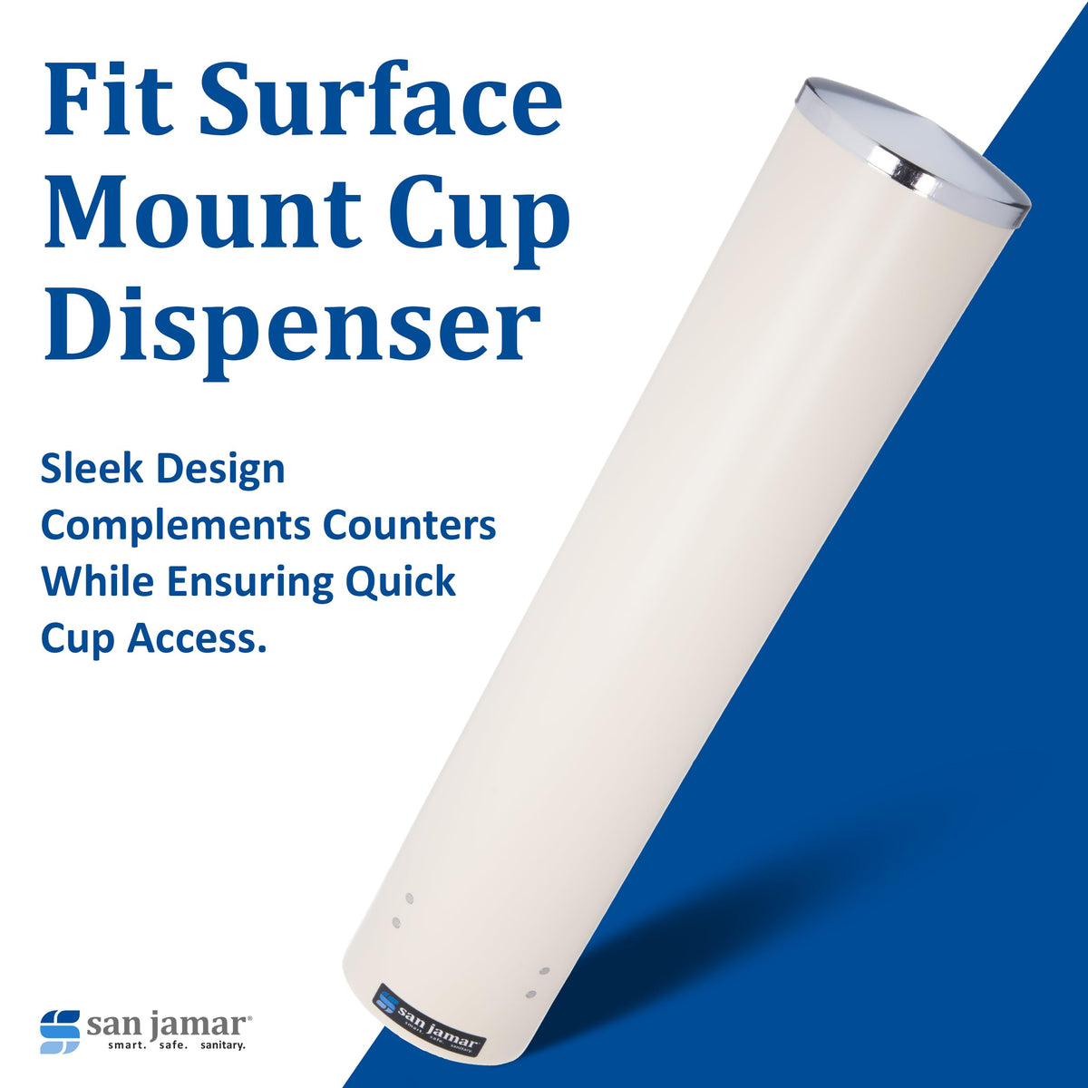 Manufacturer Varies Cup Dispenser by San Jamar – 1 Count (Pack of 1), 10.0 fluid_ounces, Plastic, Beige, Model C4210PFSD