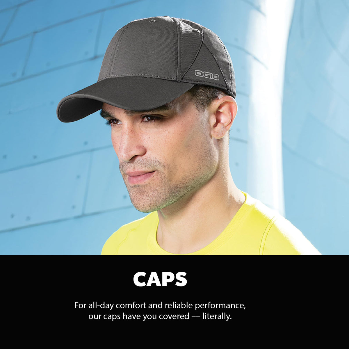 Unisex Flux Cap | Mesh Baseball Cap for Men & Women by OGIO – Polyester, Blacktop, Model OG601